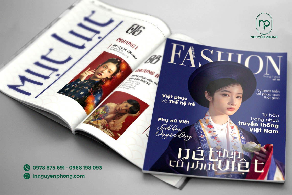 Một thiết kế catalogue quảng cáo Việt phục